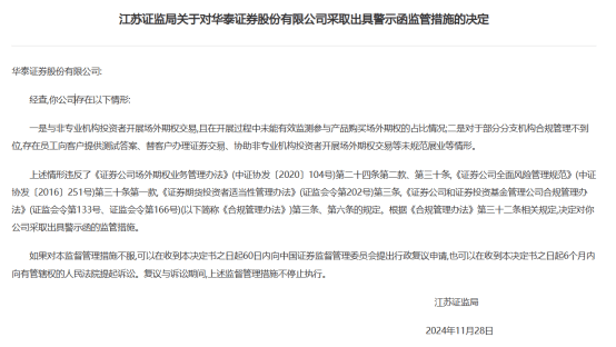 华泰证券违规场外期权交易遭重罚，券商合规风险再敲警钟！